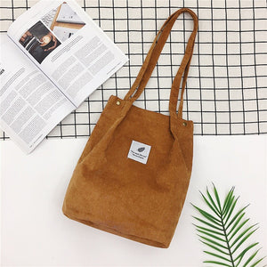 Corduroy Tote Bag