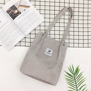 Corduroy Tote Bag