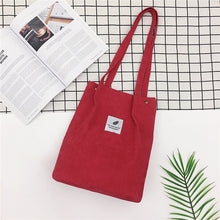 Load image into Gallery viewer, Corduroy Tote Bag