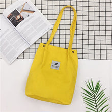 Load image into Gallery viewer, Corduroy Tote Bag