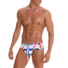 Load image into Gallery viewer, Men Slim Breathable Trunks Print Pants Quick Dry Beach Swimwear Underwear