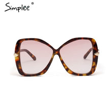 Load image into Gallery viewer, Simplee Retro leopard sunglasses women Glasses lady Luxury plastic sunglasses Vintage fashion feminino shades glasses UV400 2019