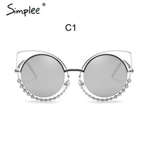 Load image into Gallery viewer, Ultra Cool Crystal Studded Round Retro Shades