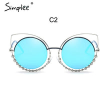 Load image into Gallery viewer, Ultra Cool Crystal Studded Round Retro Shades