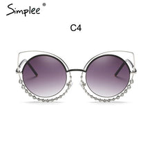 Load image into Gallery viewer, Ultra Cool Crystal Studded Round Retro Shades