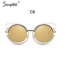 Load image into Gallery viewer, Ultra Cool Crystal Studded Round Retro Shades