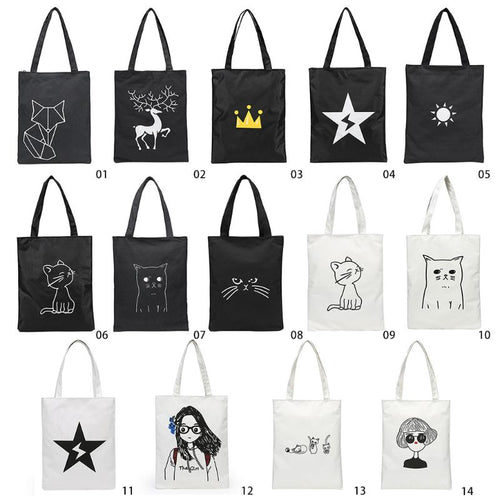 Cartoon Print Nylon Beach Bags