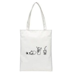 Cartoon Print Nylon Beach Bags