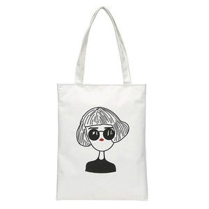 Cartoon Print Nylon Beach Bags