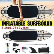 Load image into Gallery viewer, 320x78x15cm Inflatable Stand Up Surfboard Surfing Board Water Sport Sup Board with Paddle Pump Foot Safety Rope Tool Kit