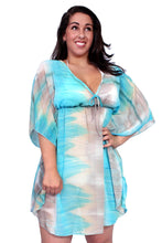 Load image into Gallery viewer, Women&#39;s Plus Size Chiffon Beach Dress Swimwear Cover-Up: BLACK