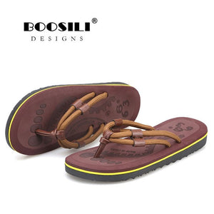 Zapatillas Hombre Chinelo Masculino Boosili 2019 New High Quality Breath Flip Flops Men Outdoor Bath Slippers Male Stripe Flat