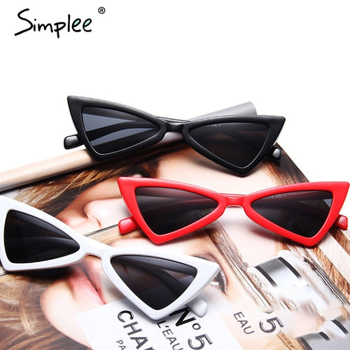 Simplee Luxury brand cat eye sunglesses women Vintage fashion summer beach sun glasses Ladies shades trending holiday sunglasses