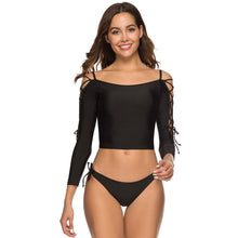 Load image into Gallery viewer, Women Sexy Sport Long Sleeve Bikini Beach Suit Swimwear