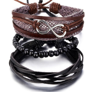 Women's Infinity Leather Bracelets