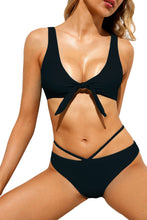 Load image into Gallery viewer, Women&#39;s Sexy Bikini Tie Knot Front Brazilian Swimsuit