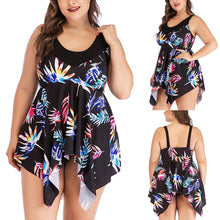 Load image into Gallery viewer, Women Plus Size Print Tankini Swimjupmsuit Swimsuit Beachwear Padded Swimwear