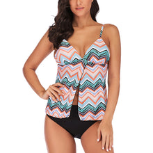 Load image into Gallery viewer, Women Plus Size Print Tankini Swimjupmsuit Swimsuit Beachwear Padded Swimwear