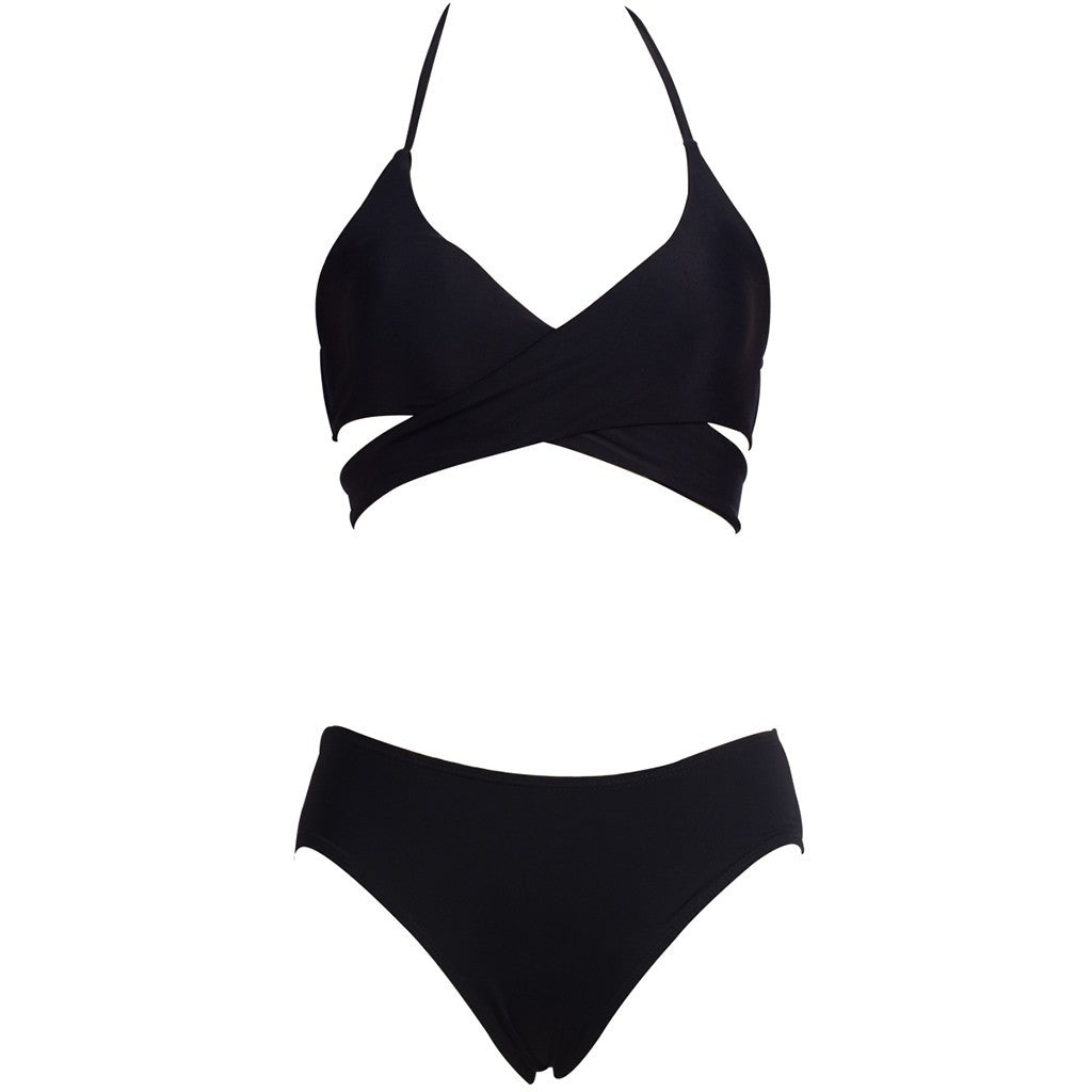 Women Sexy Solid Bikini Two Piece Swimsuit Swimwear Bathing Beachwear