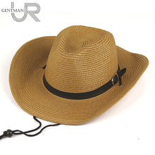 Load image into Gallery viewer, Men And Woman Summer Sun Hat Straw Cowboy Hat Folding Beach Hat Fashion Large Brimmed Sun Cap Bucket 4 Colors Hat