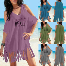 Load image into Gallery viewer, Womens Tassel Beach Poncho