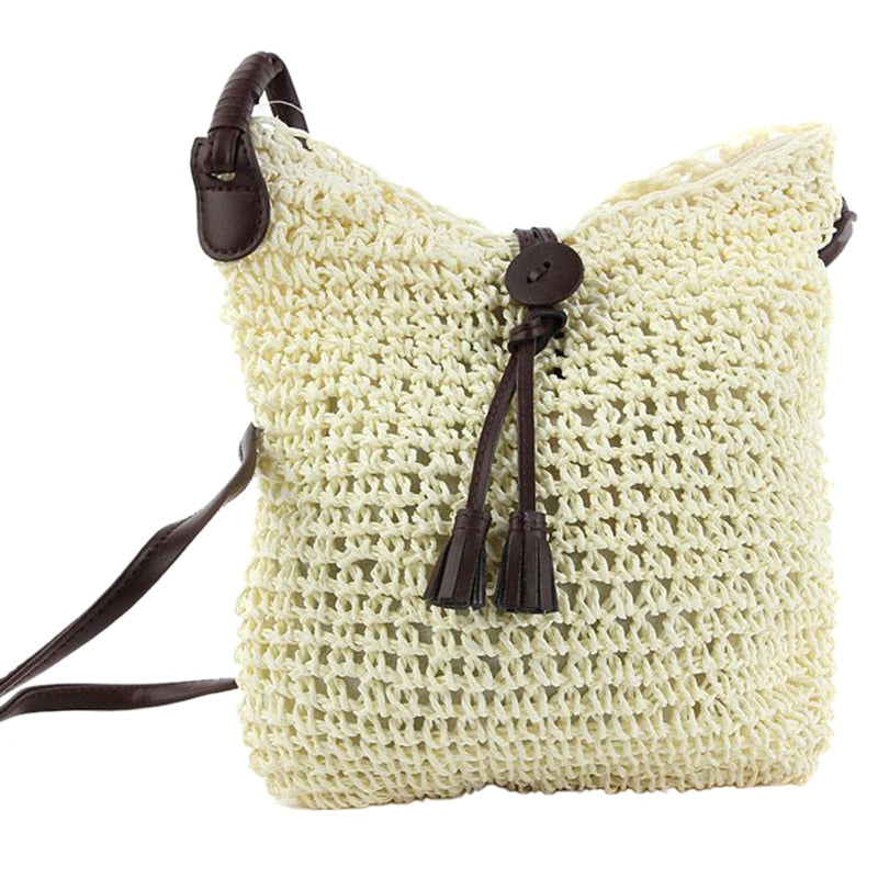 Straw Summer Beach Travel Bag