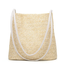 Load image into Gallery viewer, Retro Rattan Straw Hnadmade Beach Handbag