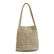 Load image into Gallery viewer, Retro Rattan Straw Hnadmade Beach Handbag