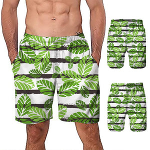 Men Casual 3D Graffiti Printed Beach Work Casual Men Short Trouser Shorts Pants