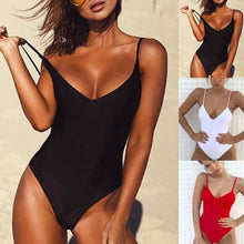 Load image into Gallery viewer, Women One Piece Halter Swimsuit