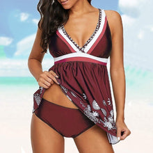 Load image into Gallery viewer, Women 2 Piece Printed Tops Bottoms Bikini Set Swimsuits Swimwear