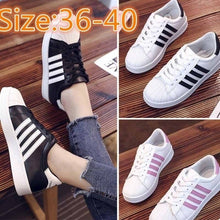 Load image into Gallery viewer, New Fashion Women Lace-Up Solid Flats Sneakers  Outdoor Leisure Shoes for Ladies  Comfortable Sport Casual  Sneakers for Female Flats for Women