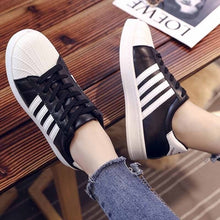 Load image into Gallery viewer, New Fashion Women Lace-Up Solid Flats Sneakers  Outdoor Leisure Shoes for Ladies  Comfortable Sport Casual  Sneakers for Female Flats for Women