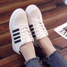 Load image into Gallery viewer, New Fashion Women Lace-Up Solid Flats Sneakers  Outdoor Leisure Shoes for Ladies  Comfortable Sport Casual  Sneakers for Female Flats for Women