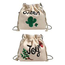 Load image into Gallery viewer, 2019 Women Mini Shoulder Bag Plant Embroidery Straw Beach Bucket Bag LadiesMini Fashion Crossbody Handbags Casual Messenger Bag