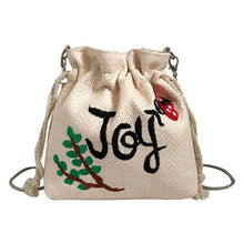 Load image into Gallery viewer, 2019 Women Mini Shoulder Bag Plant Embroidery Straw Beach Bucket Bag LadiesMini Fashion Crossbody Handbags Casual Messenger Bag