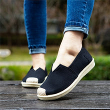 Load image into Gallery viewer, Femmes Chaussures Plates Women Soft &amp; Comfortable Slip on Canvas Flat Shoes Lady Cute Sweet Ballet Dance Shoes Cool Shoes E214