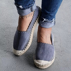 Flat-bottom Casual One-legged Straw Vine Fisherman Shoes Female Hemp Low Comfort Versatile Shoes Woman platform sandals