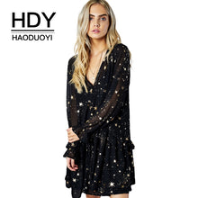 Load image into Gallery viewer, Women&#39;s Starry Night Butterfly Sleeve Party Dress