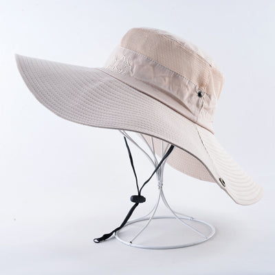 Sun Hats For Men Outdoor UV Protection Visor Cap Women Casual Beach Hat Summer Breathable Wide Brim Fishing Climbing Bucket Caps