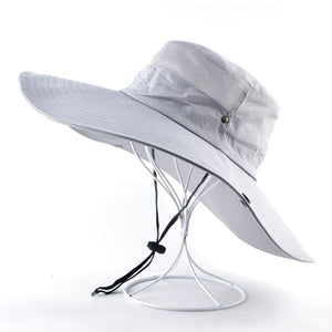 Sun Hats For Men Outdoor UV Protection Visor Cap Women Casual Beach Hat Summer Breathable Wide Brim Fishing Climbing Bucket Caps