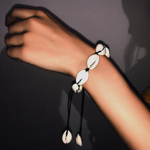 Natural Cowry Shell Boho Style Charm Bracelet