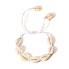 Load image into Gallery viewer, Natural Cowry Shell Boho Style Charm Bracelet