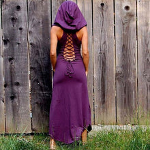 Load image into Gallery viewer, Women&#39;s Medieval Star Back Cut-Out Long Dress