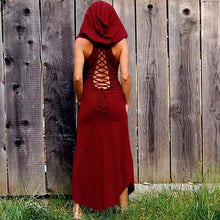 Load image into Gallery viewer, Women&#39;s Medieval Star Back Cut-Out Long Dress