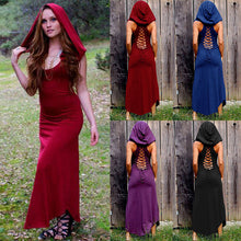 Load image into Gallery viewer, Women&#39;s Medieval Star Back Cut-Out Long Dress